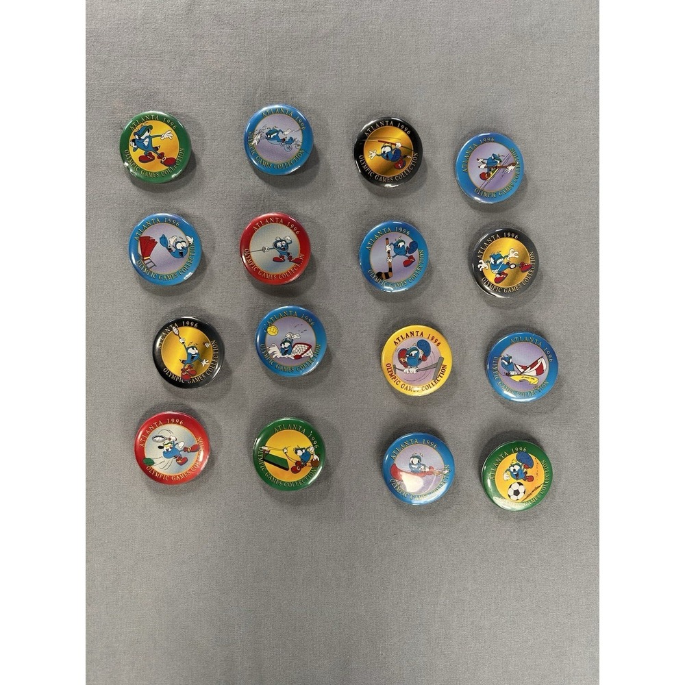 Vintage 1996 Atlanta Olympic Games Collection Pins Izzy Mascot‎ Lot Of 16